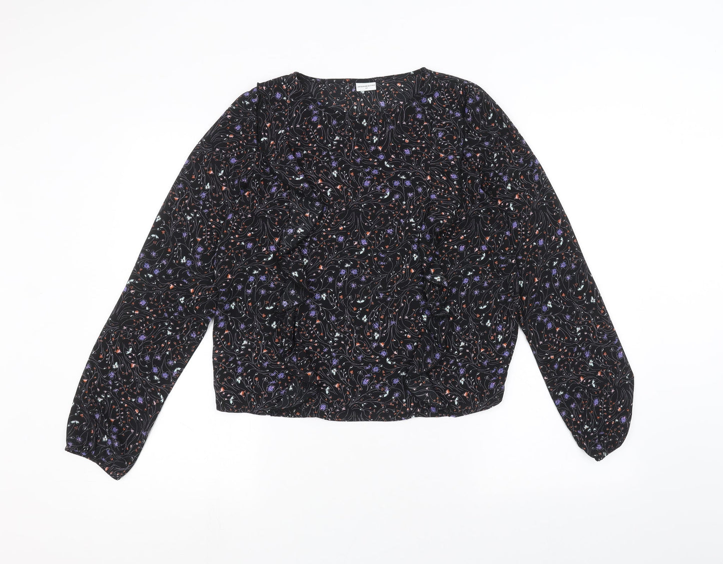 Jaqueline de Yong Womens Black   Basic Blouse Size 6