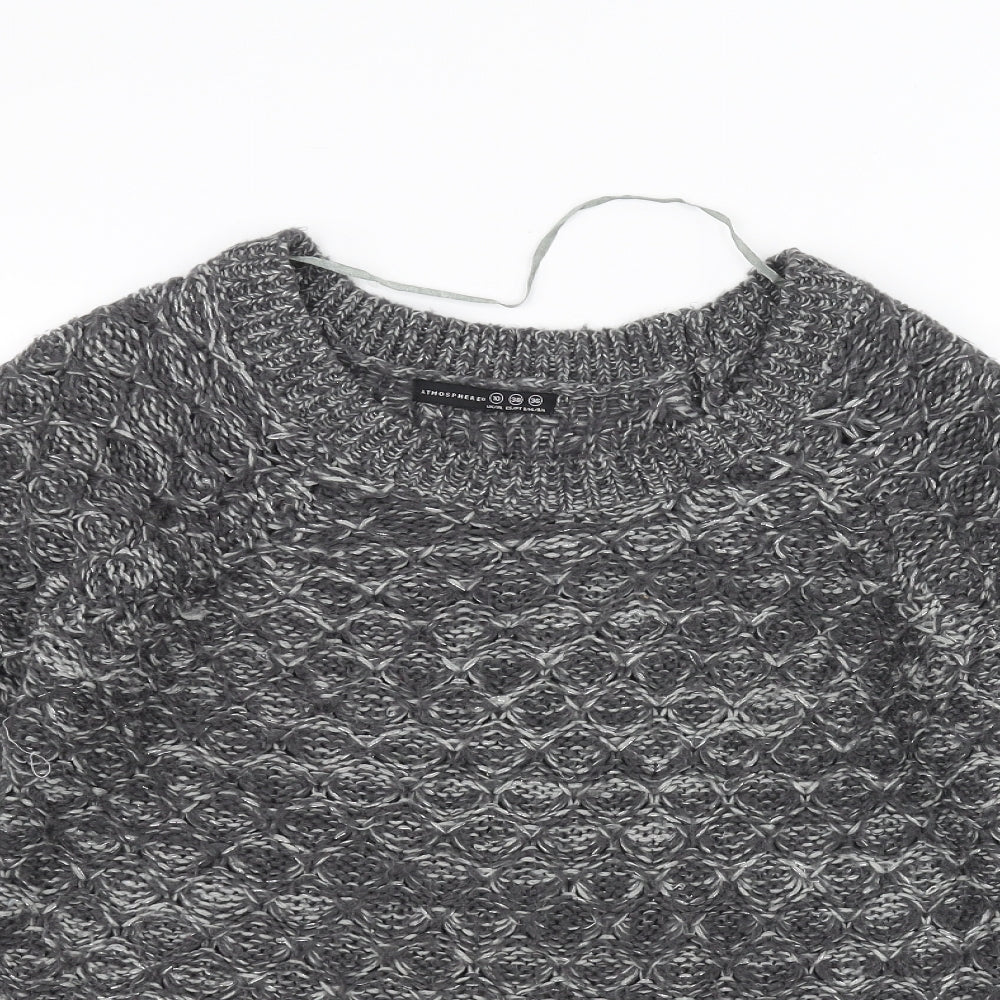 Atmosphere Womens Black  Knit Pullover Jumper Size 10