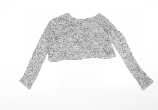 H&M Womens Grey   Basic T-Shirt Size XS  - Cropped
