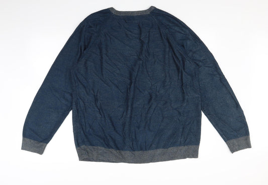 Easy Mens Blue   Pullover Jumper Size XL