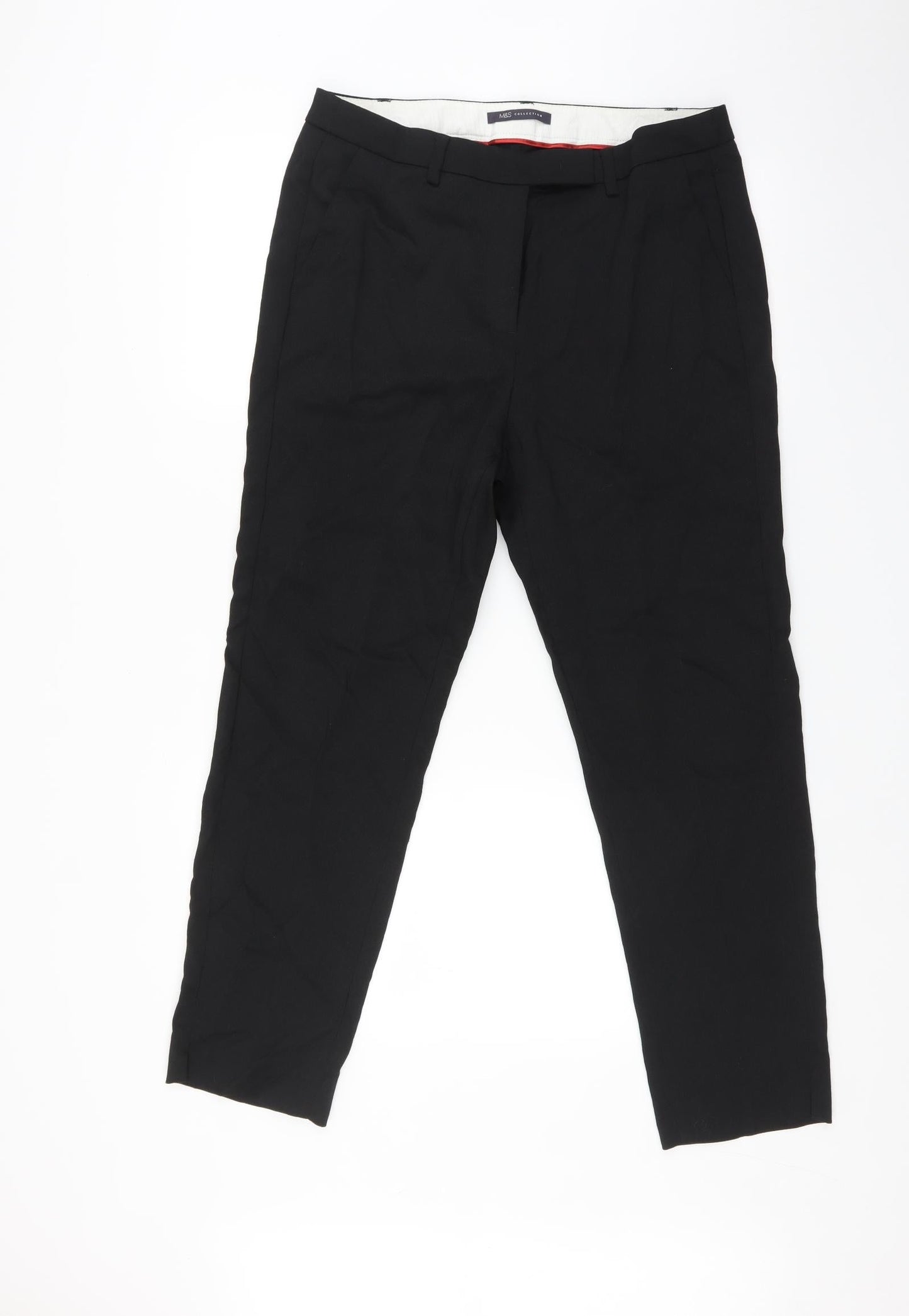Marks and Spencer Womens Black   Trousers  Size 14 L29 in