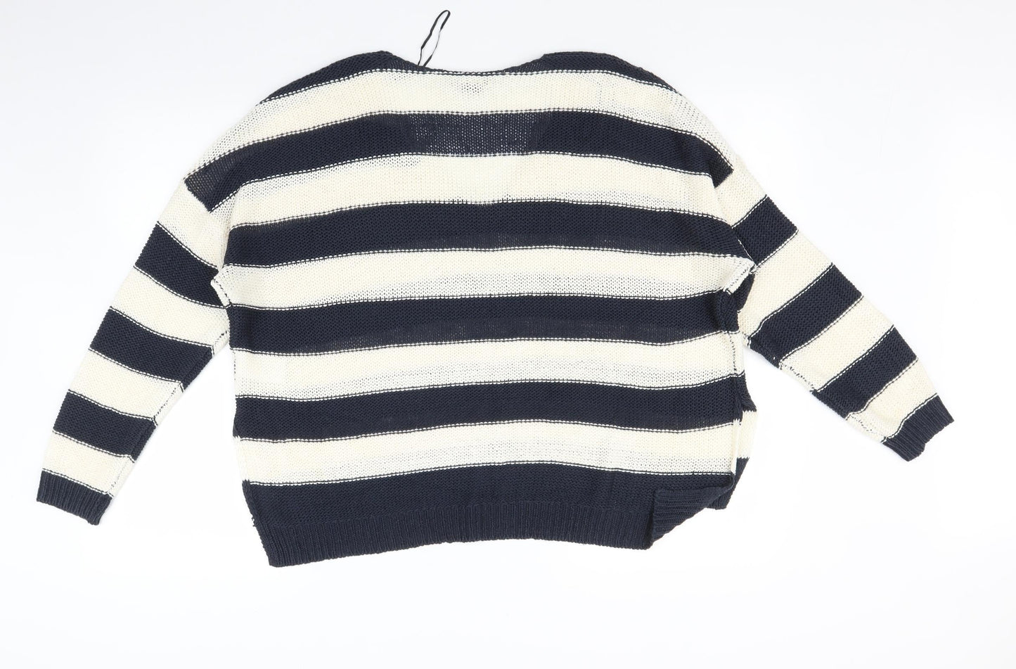 H&M Womens Multicoloured Striped  Pullover Jumper Size M