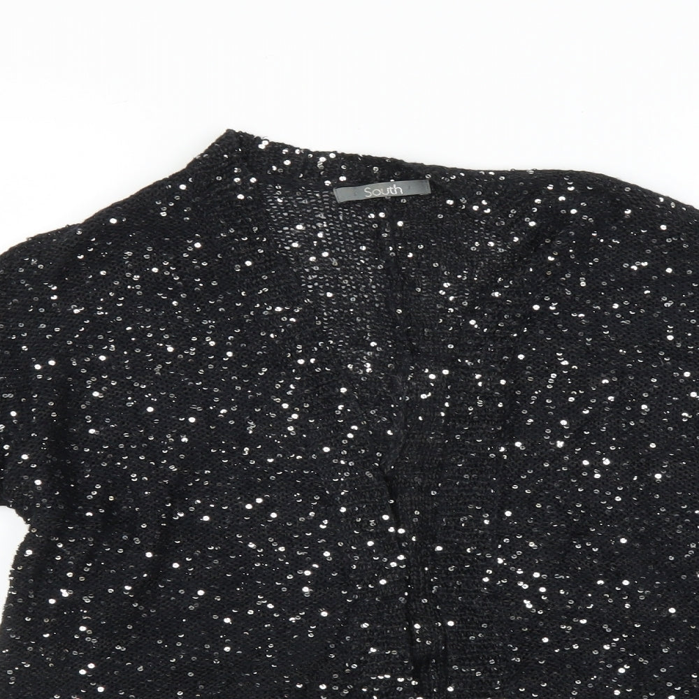 South Womens Black   Cardigan Jumper Size 10