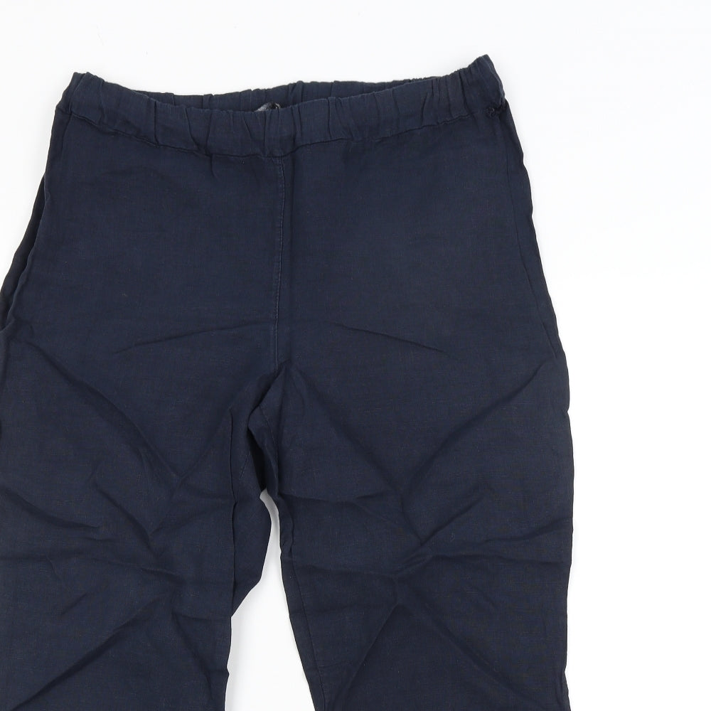 Peruggi Womens Blue   Trousers  Size 12 L24 in