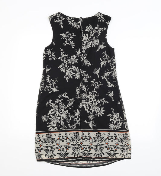 Atmosphere Womens Black Floral  A-Line  Size 8