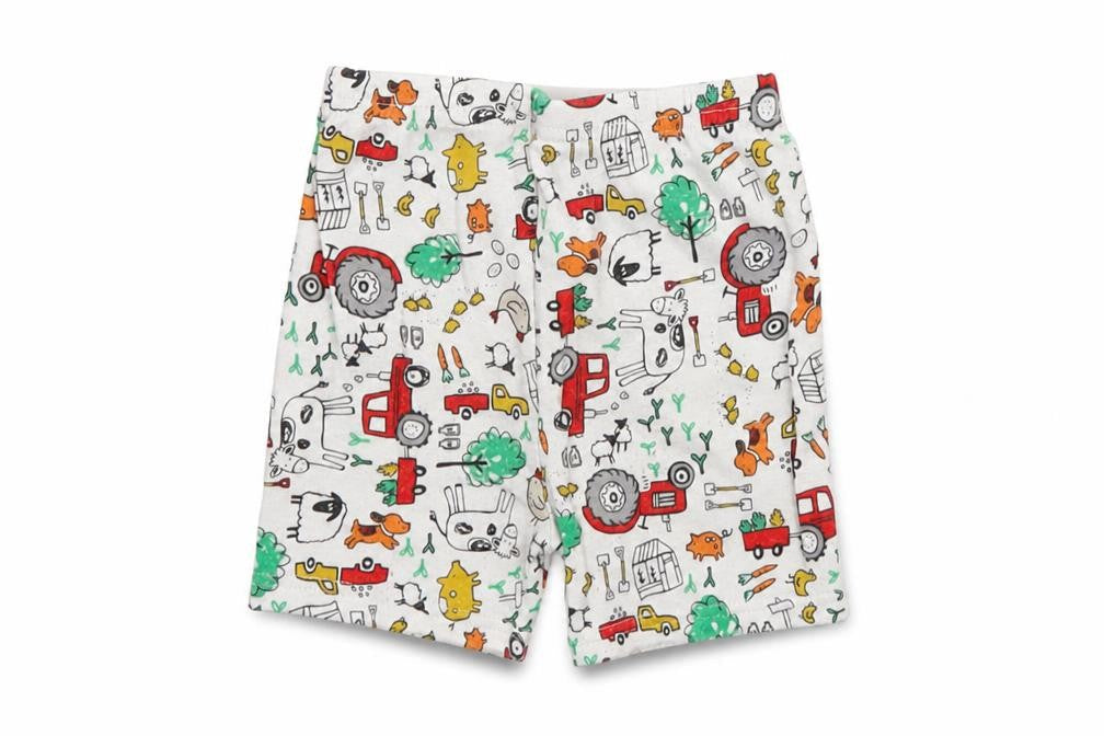 Front view of George Baby Multicoloured Jogger Leggings, size 9-12, Months - Farm Animals