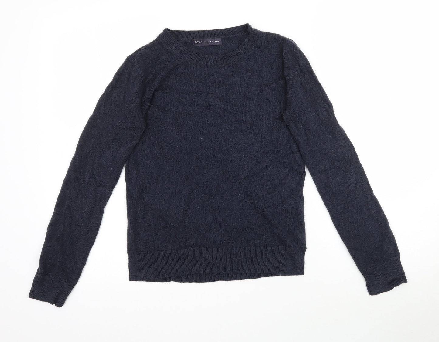 Marks and Spencer Womens Blue  Knit Pullover Jumper Size 8