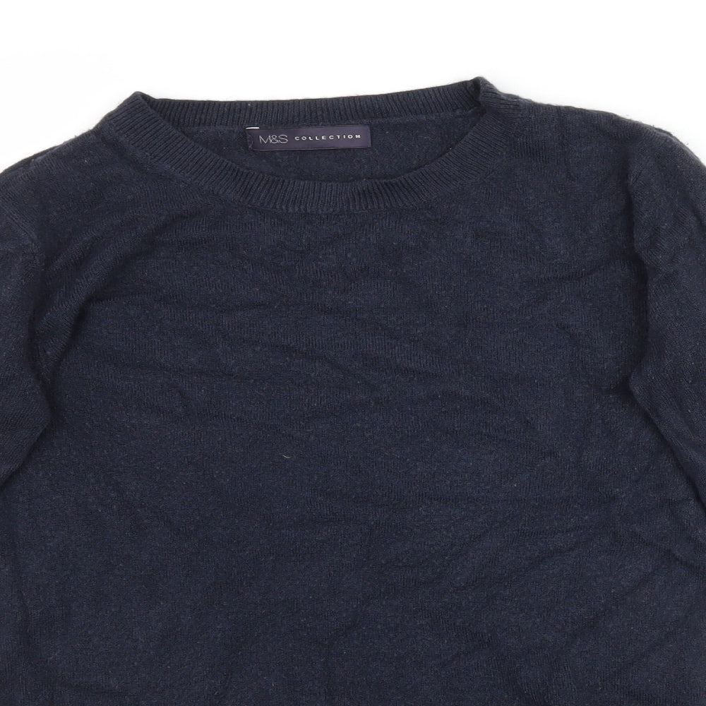 Marks and Spencer Womens Blue  Knit Pullover Jumper Size 8