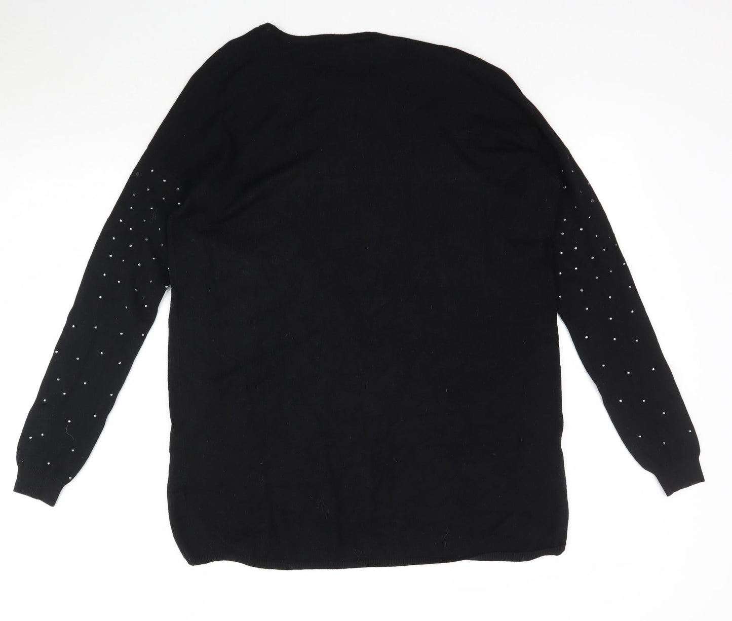 Atmosphere Womens Black  Knit Pullover Jumper Size 6