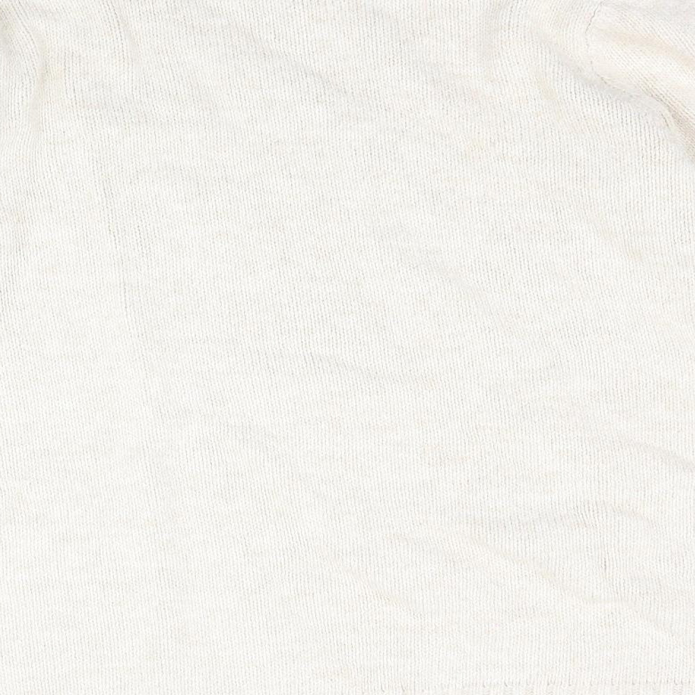Damart Womens Beige  Knit Pullover Jumper Size 14  - cable knit