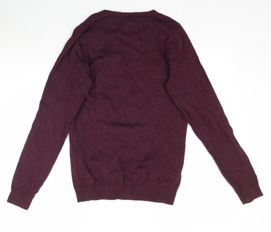 NEXT Mens Purple  Knit Pullover Jumper Size XS