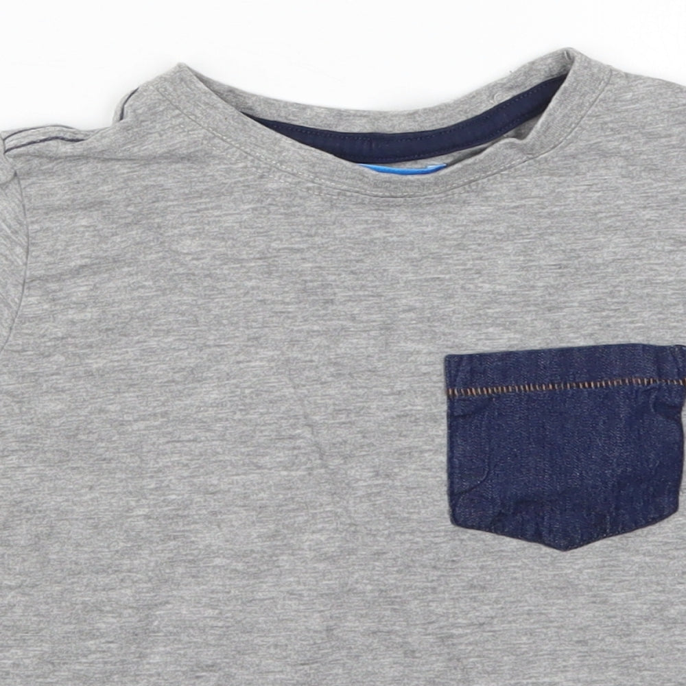 Avenue Boys Grey   Basic T-Shirt Size 5-6 Years