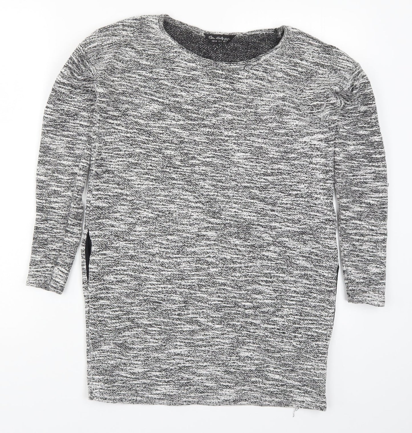 Miss Selfridge Womens Grey  Knit Pullover Jumper Size 6