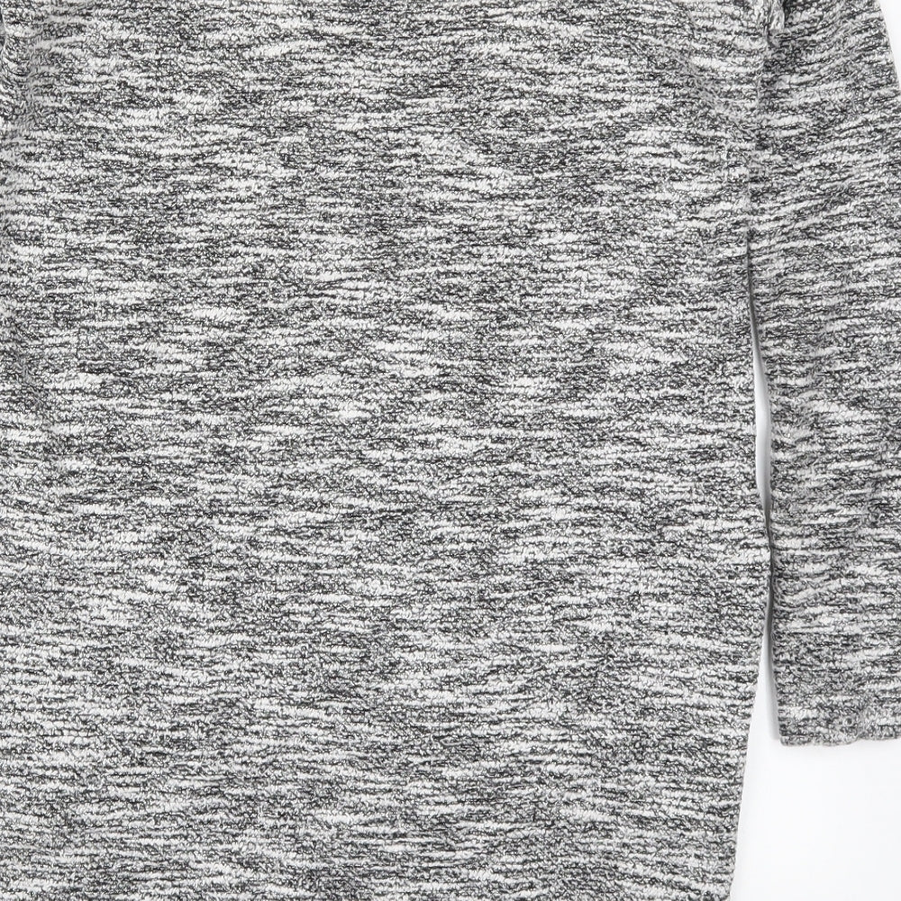 Miss Selfridge Womens Grey  Knit Pullover Jumper Size 6