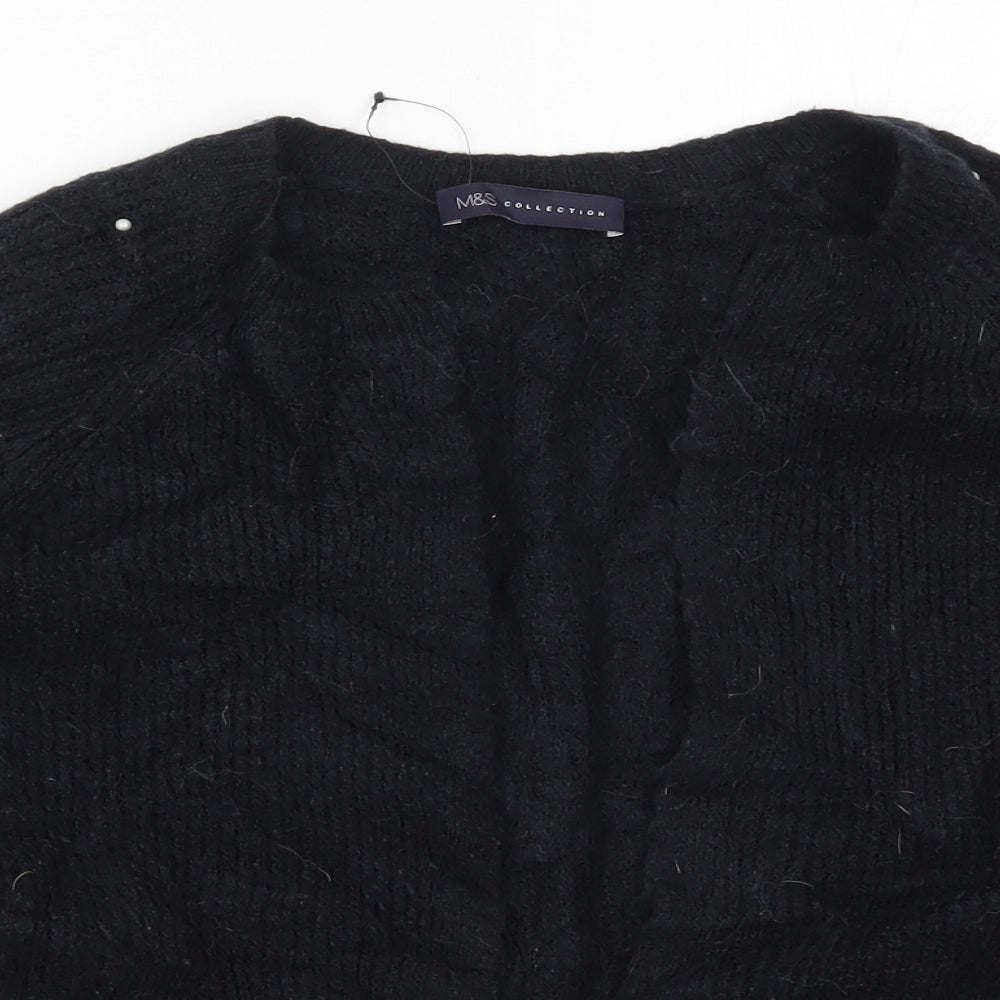 Marks and Spencer Womens Blue  Knit Cardigan Jumper Size S