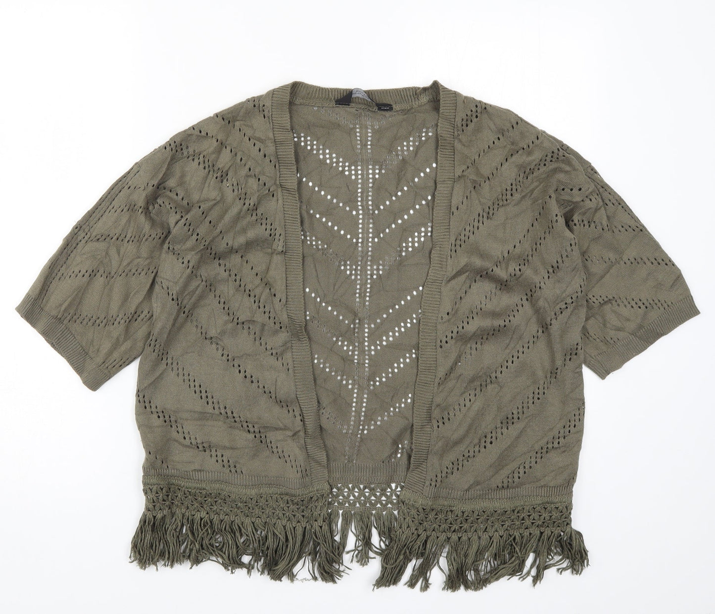 Dorothy Perkins Womens Green  Knit Cardigan Jumper Size S