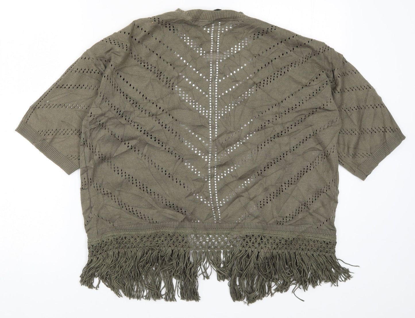 Dorothy Perkins Womens Green  Knit Cardigan Jumper Size S