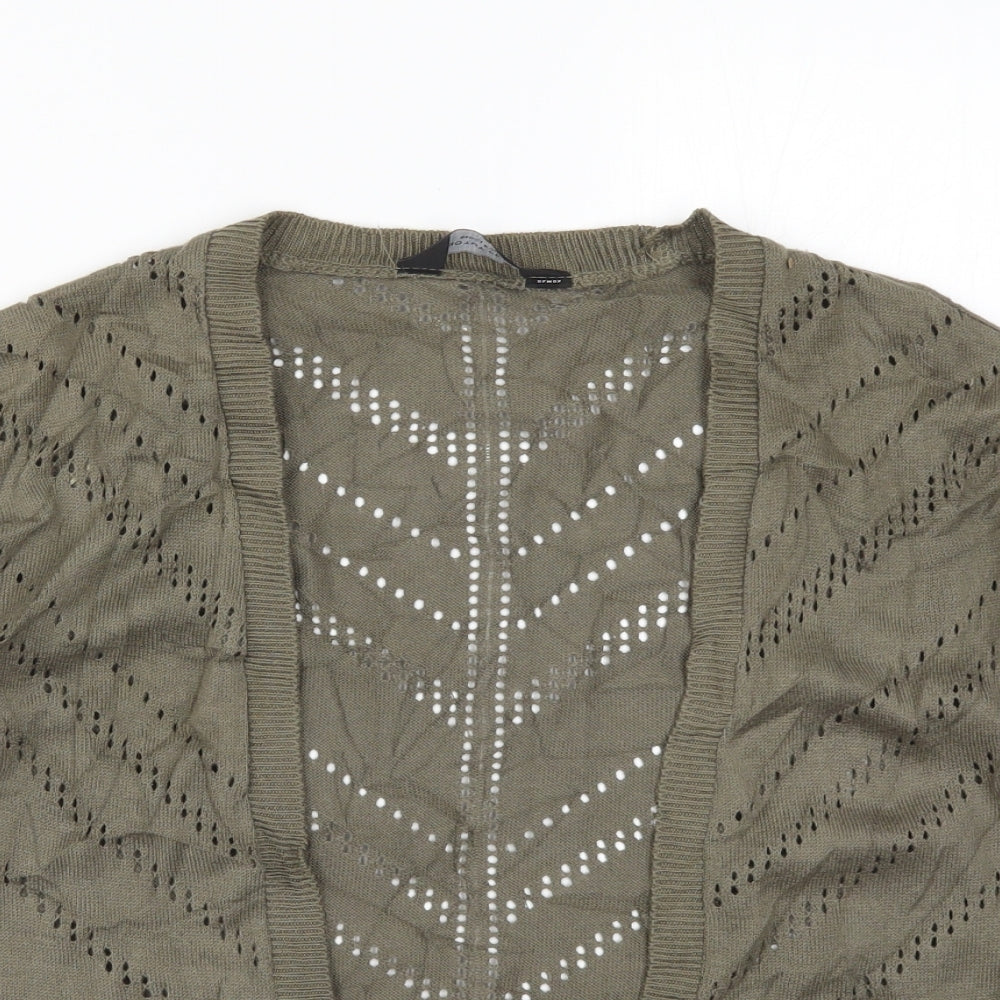 Dorothy Perkins Womens Green  Knit Cardigan Jumper Size S