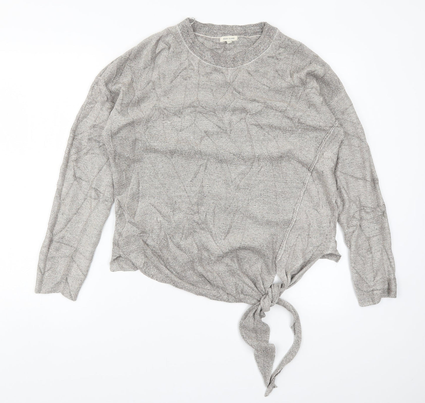 River Island Womens Beige  Knit Pullover Jumper Size 16