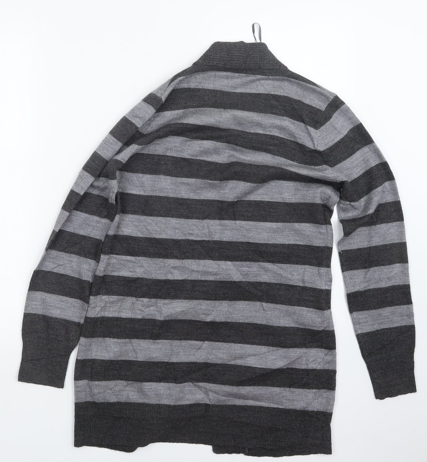 BHS Womens Grey  Knit Cardigan Jumper Size 8