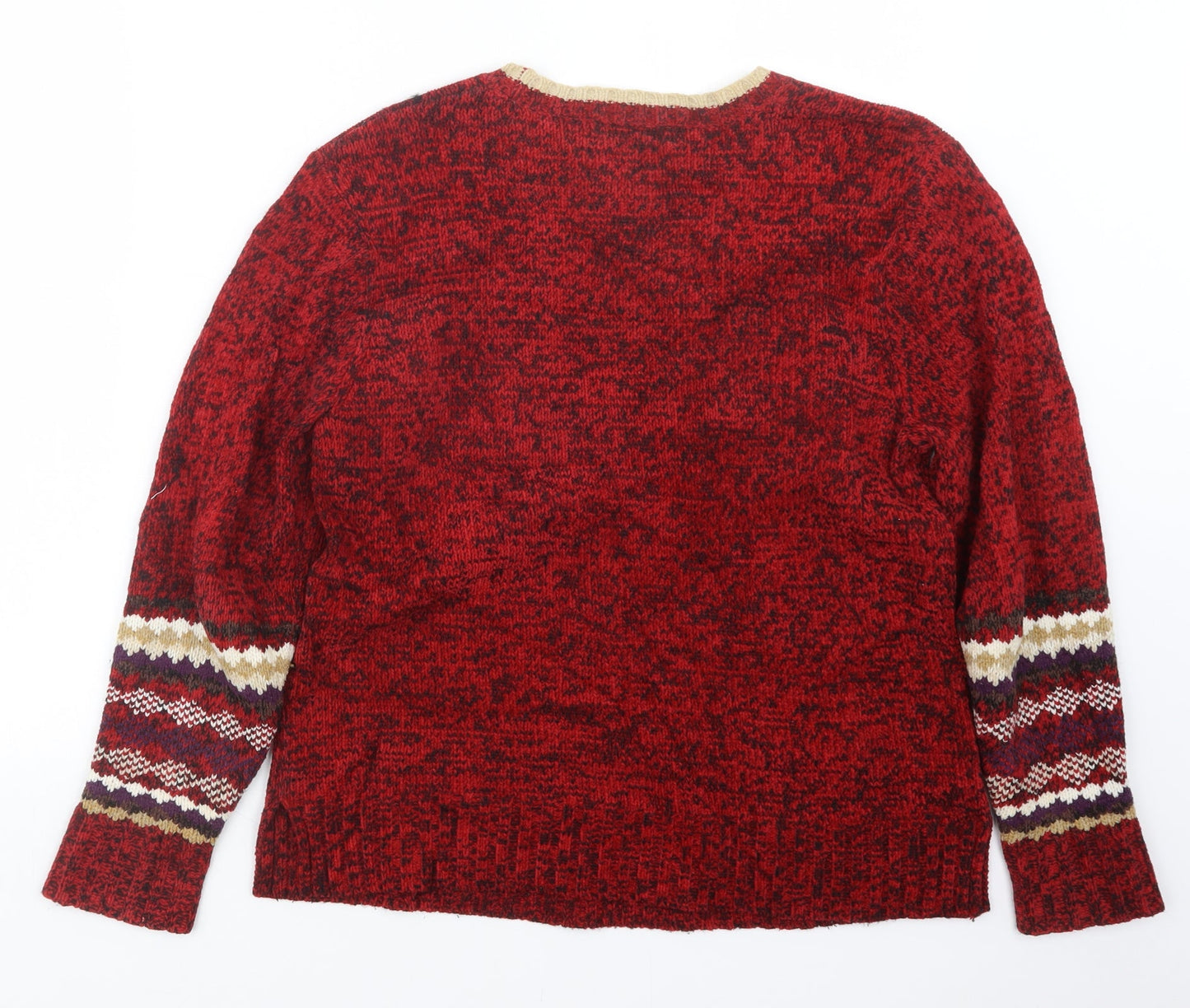 Damart Womens Red  Knit Pullover Jumper Size 8