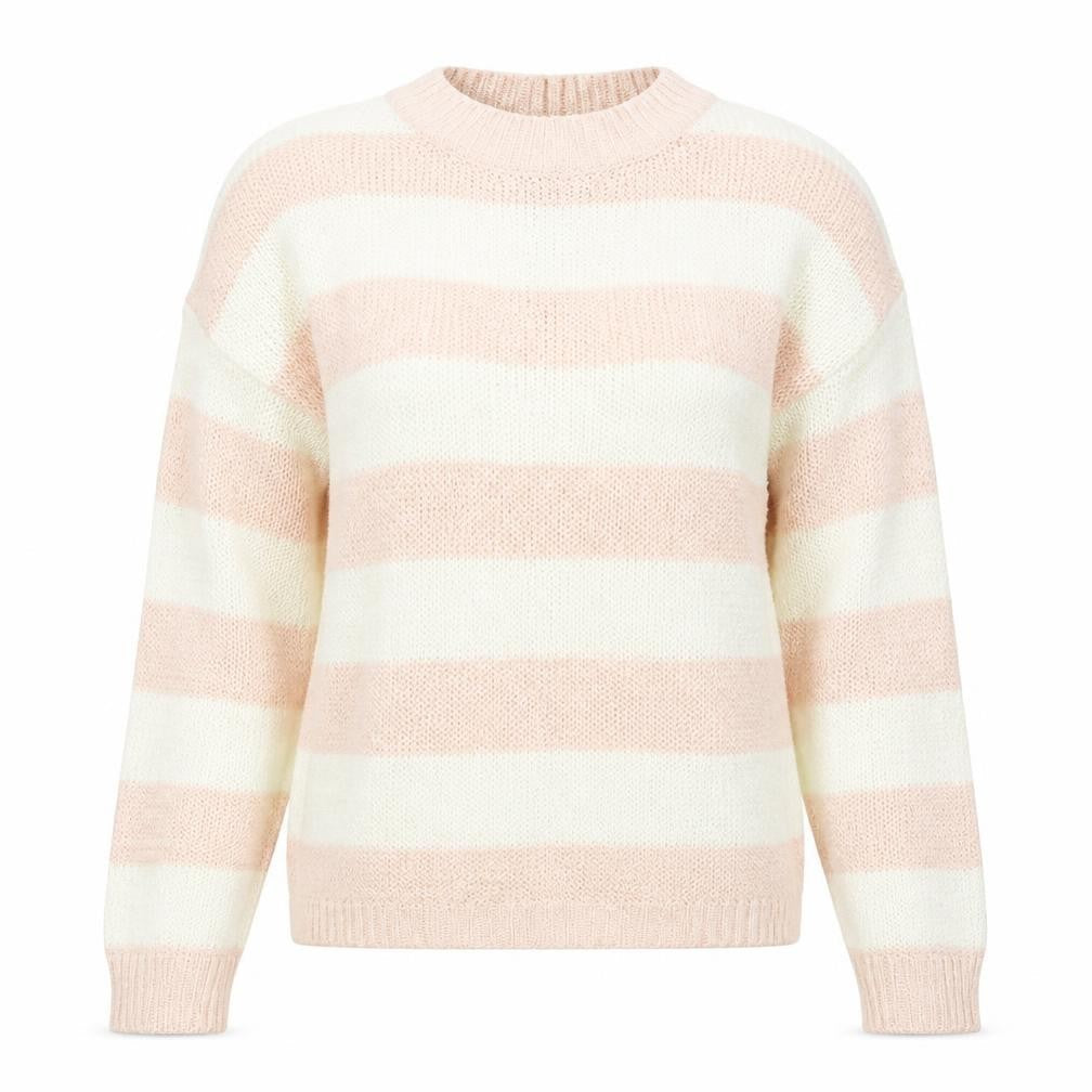 Front view of Atmosphere women’s pink knit jumper, size UK 10