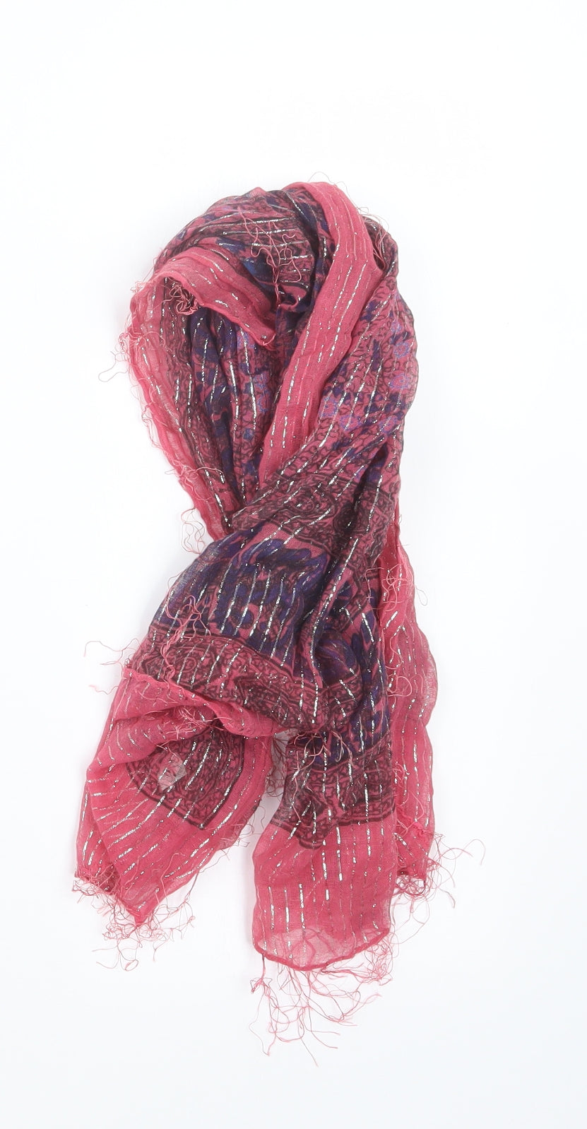 Coline Womens Pink Geometric   Scarf