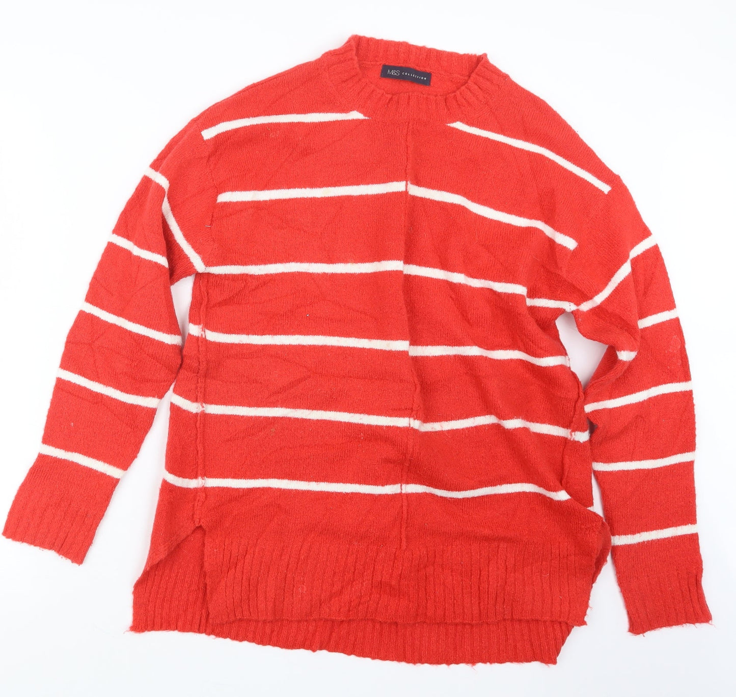 Marks and Spencer Womens Red  Knit Pullover Jumper Size M