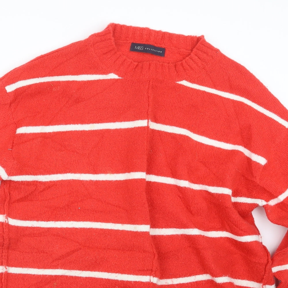 Marks and Spencer Womens Red  Knit Pullover Jumper Size M