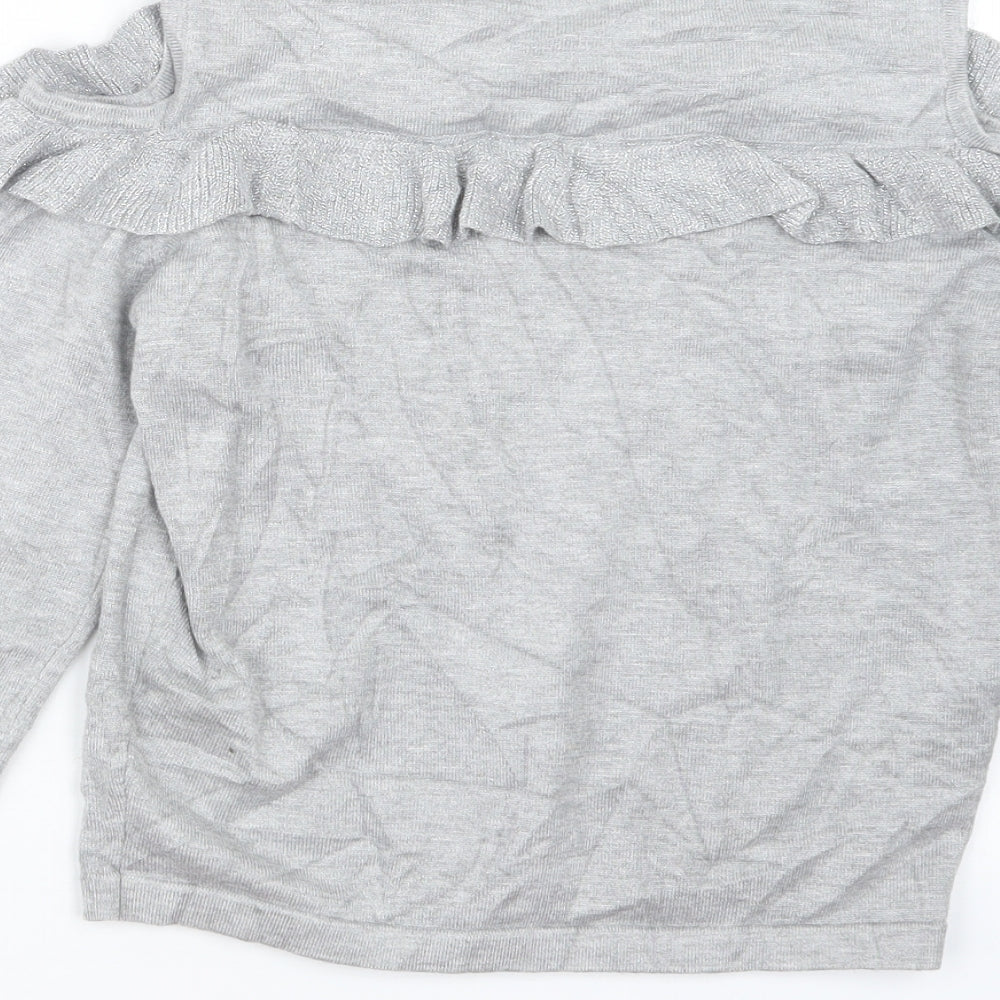 Miss E-vie Girls Grey   Pullover Jumper Size 11-12 Years
