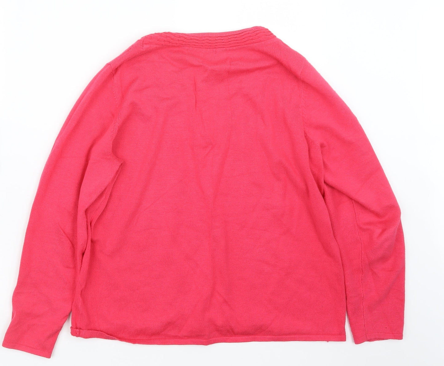 BM Womens Pink  Knit Pullover Jumper Size M