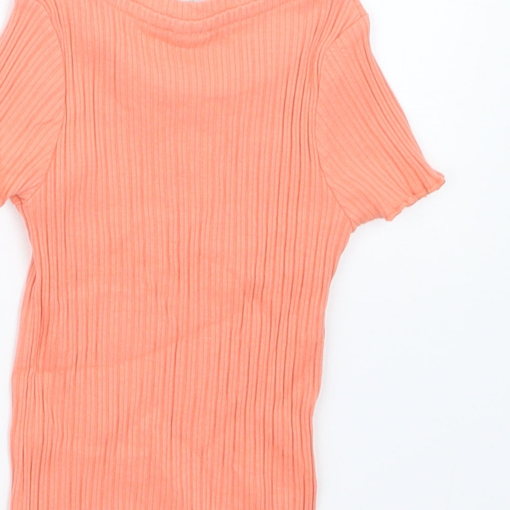 TU Girls Orange   Basic T-Shirt Size 12-18 Months