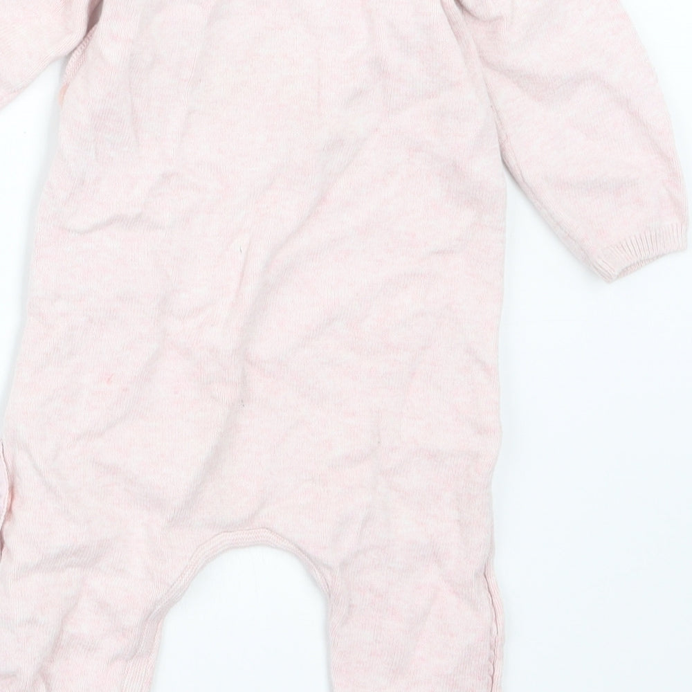 NEXT Girls Pink  Knit Coverall Outfit/Set Size 12-18 Months
