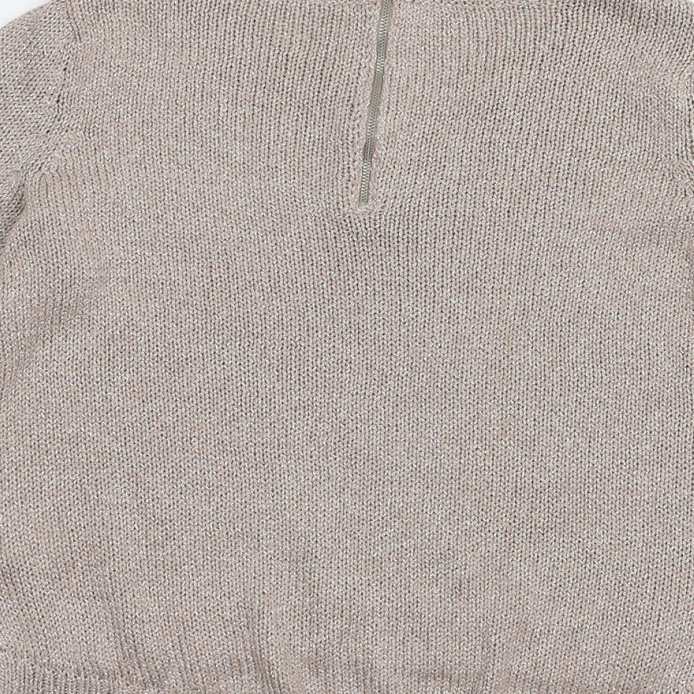 Divided by H&M Womens Pink  Knit Pullover Jumper Size 14