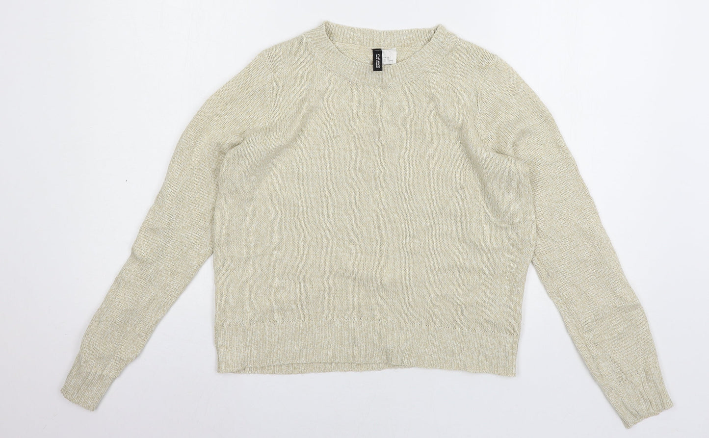 Divided Womens Beige  Knit Pullover Jumper Size XS