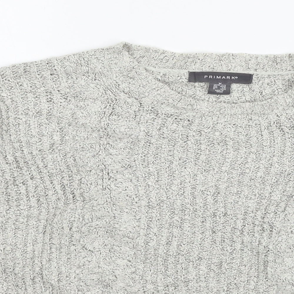 Primark Womens Grey  Knit Pullover Jumper Size 10