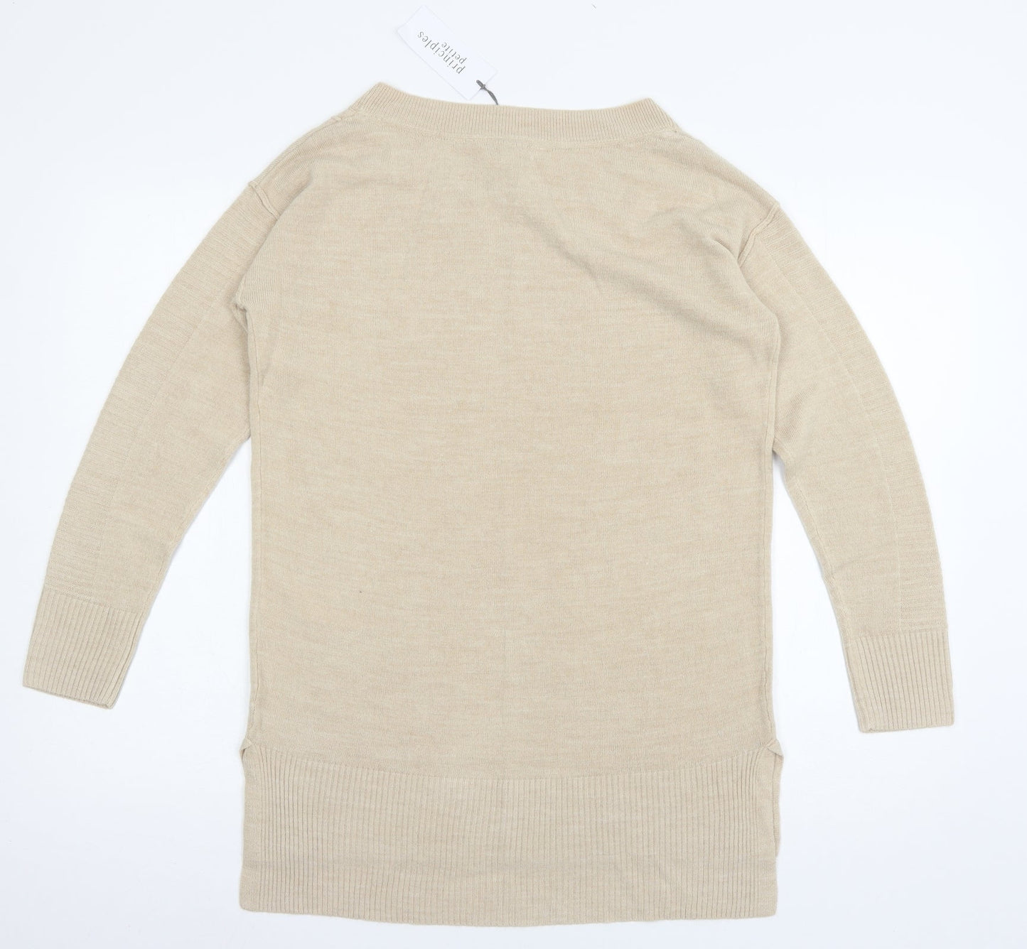 Principles Womens Beige  Knit Pullover Jumper Size 8