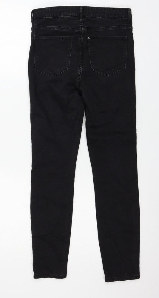 H&M Womens Black  Denim Skinny Jeans Size 27 in L30 in