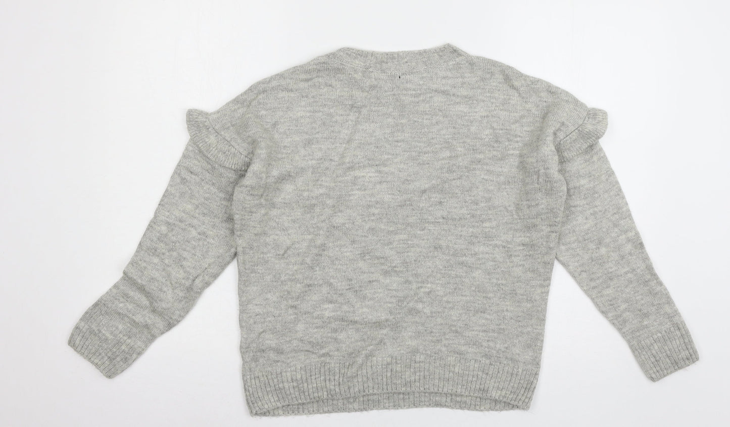 M&Co Womens Grey  Knit Pullover Jumper Size 10