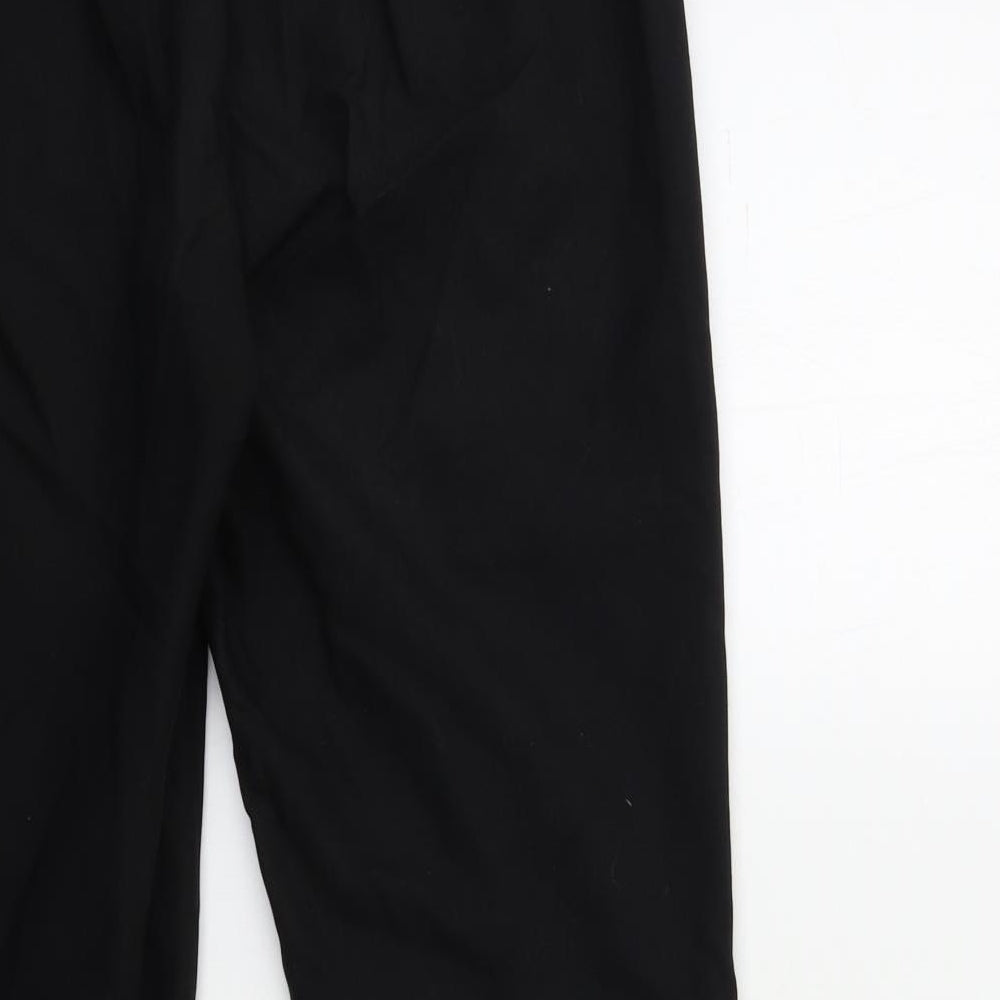 Preworn Womens Black   Trousers  Size 32 in L27 in