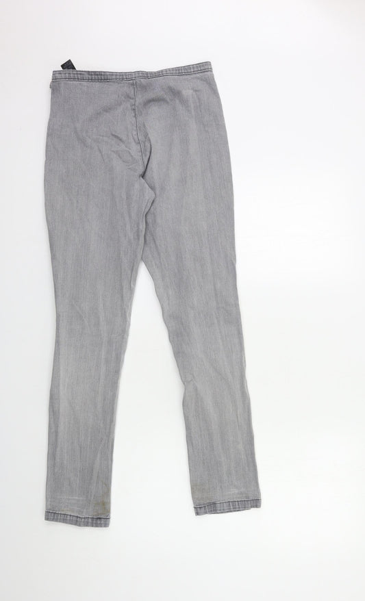 Marks and Spencer Womens Grey  Denim Skinny Jeans Size 8 L20 in