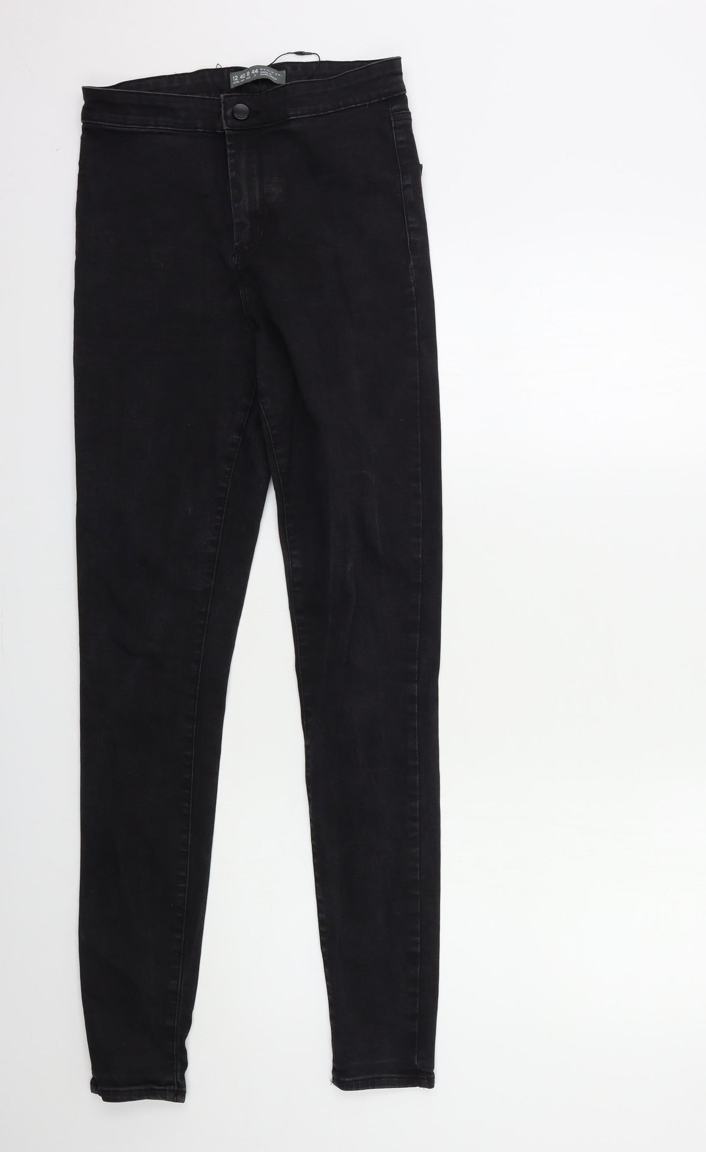 Denim & Co. Womens Black  Denim Skinny Jeans Size 10 L30 in