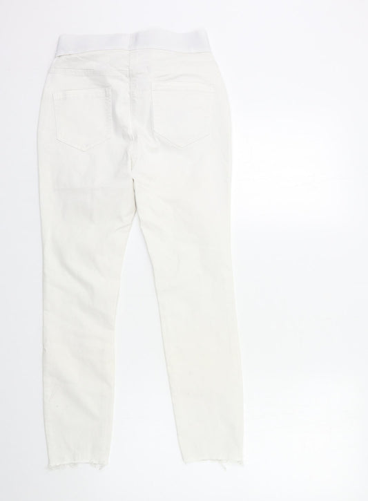 George Womens White  Denim Jegging Jeans Size 10 L25 in