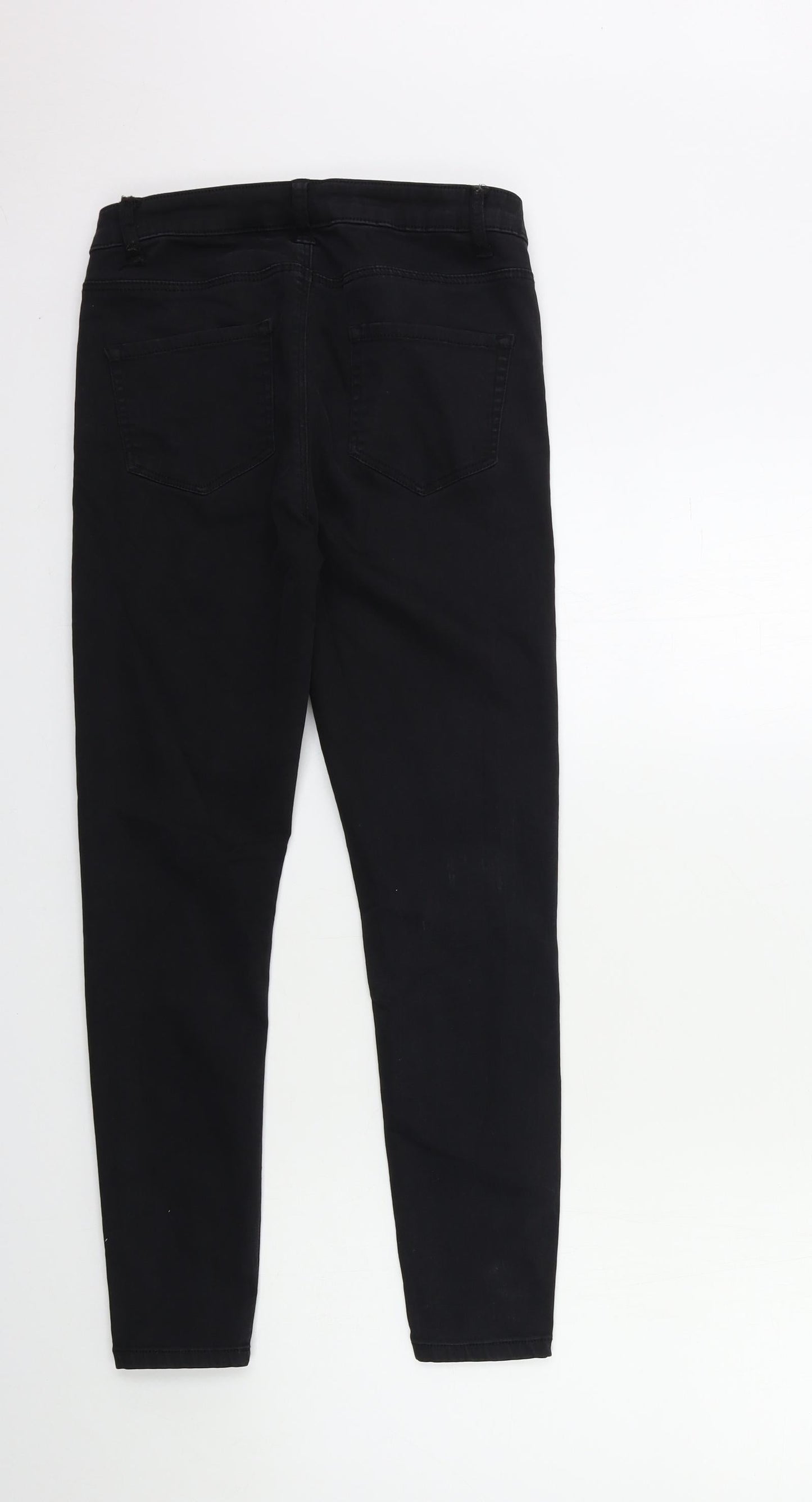 Denim & Co. Womens Black  Denim Skinny Jeans Size 10 L26 in