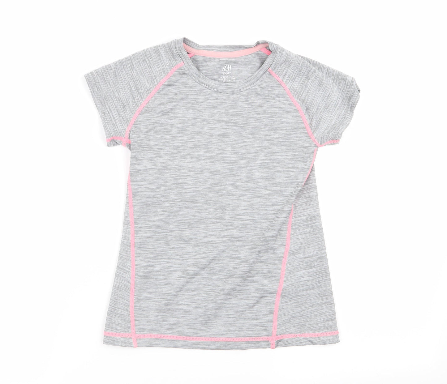 H&M Girls Grey   Basic T-Shirt Size 7-8 Years