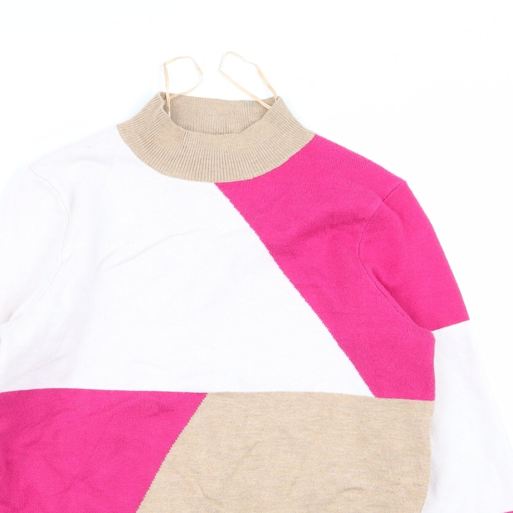 M&S Womens Multicoloured   Pullover Jumper Size 10