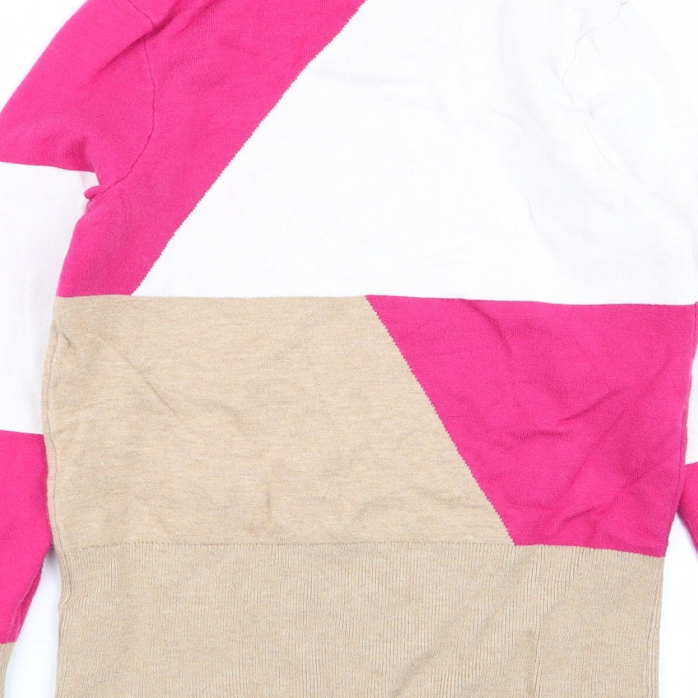 M&S Womens Multicoloured   Pullover Jumper Size 10