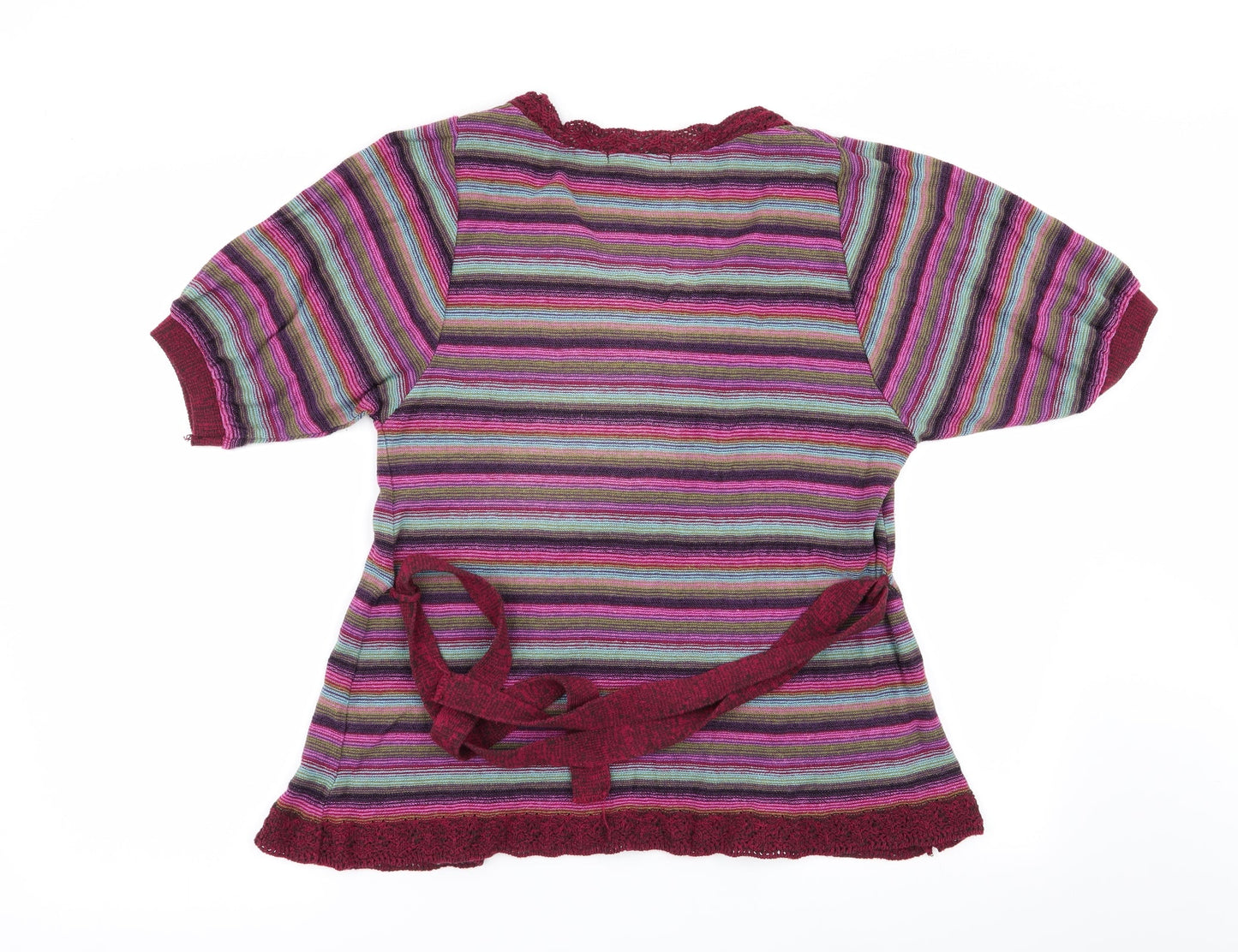 evie Womens Multicoloured Striped  Pullover Jumper Size 14