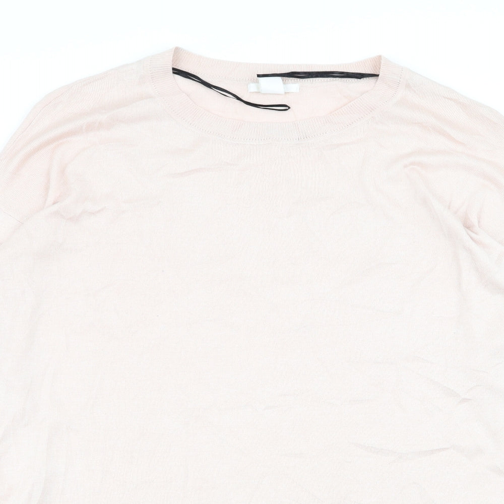 H&M Womens Pink   Pullover Jumper Size L