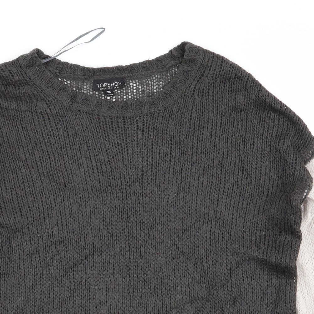 Topshop Womens Multicoloured   Pullover Jumper Size 10